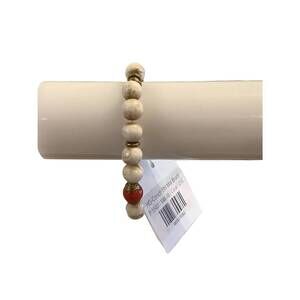 NEW HEATHER GARDNER women's conch shell mal bracelet in coral